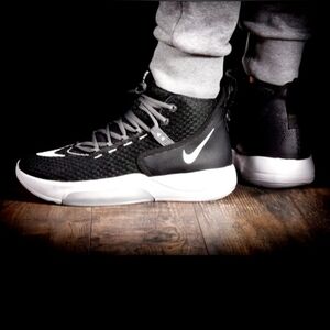 Nike Zoom Rize Team Black&White Men's Sneakers Hi-Top US 8